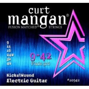 Curt Mangan 9-42 Nickel Wound Struny Do Gitary Elektrycznej