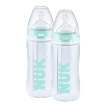 NUK Butelka dla niemowląt First Choice ⁺ Anti-Colic 300 ml, Temperature Control w podwójnym opakowaniu