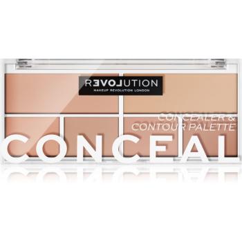Revolution Relove Conceal Me paleta korektorów odcień Fair 2,8 g