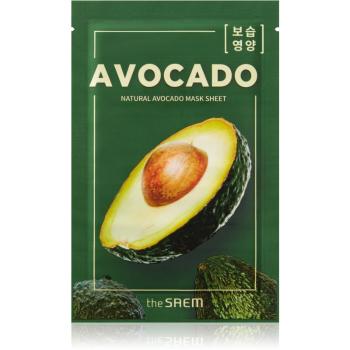 The Saem Natural Mask Sheet Avocado maseczka płócienna o działaniu silnie nawilżajacym i odżywczym 21 ml