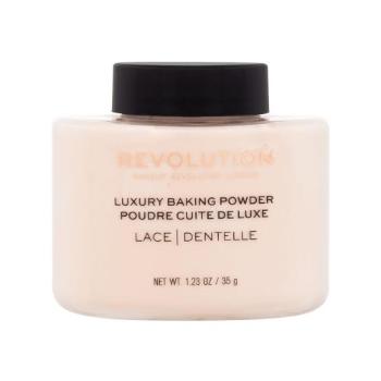 Makeup Revolution London Luxury Baking Powder 35 g puder dla kobiet Lace