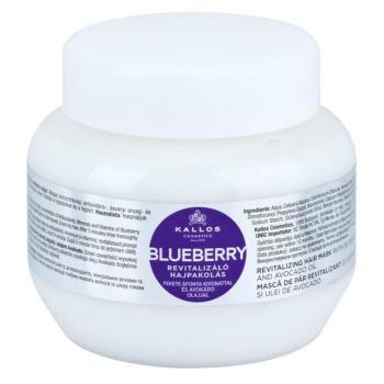 Kallos Blueberry maseczka rewitalizująca do włosów suchych, zniszczonych i po zabiegach chemicznych 275 ml