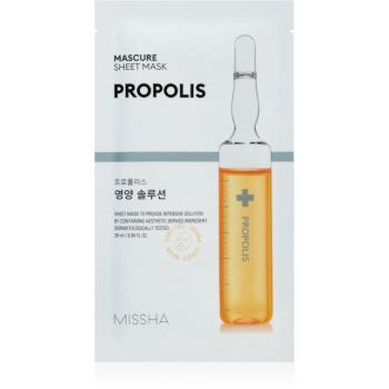 Missha Mascure Propolis maska odżywcza w płacie do cery wrażliwej i skłonnej do podrażnień 28 ml