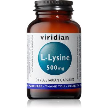 Viridian Nutrition L-Lysine 500 mg wspomaganie przyrostu masy mięśniowej 30 caps.