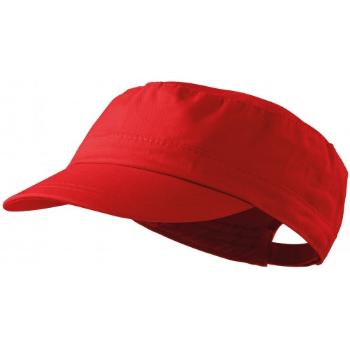 Modna czapka, czerwony, nastawny