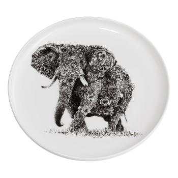 Biały porcelanowy talerz Maxwell & Williams Marini Ferlazzo Elephant, ø 20 cm