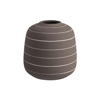 Ciemnobrązowy wazon ceramiczny PT LIVING Terra, ⌀ 16,5 cm