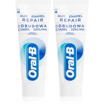 Oral B Gum & Enamel Repair Gentle Whitening delikatna pasta wybielająca do zębów 2 x 75 ml