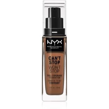 NYX Professional Makeup Can't Stop Won't Stop Full Coverage Foundation podkład mocno kryjący odcień Mahogany 30 ml
