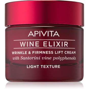 Apivita Wine Elixir Santorini Vine lekki krem przeciwzmarszczkowy o efekt wzmacniający 50 ml