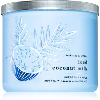 Bath & Body Works Iced Coconut Milk świeczka zapachowa 411 g