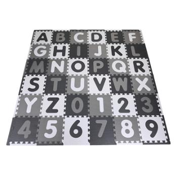 knorr® toys Mata do układania puzzli - Alpha zakład + liczby szaro-biały
