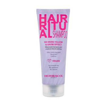 Dermacol Hair Ritual No More Yellow & Grow Shampoo 250 ml szampon do włosów dla kobiet