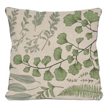 Beżowa poduszka z motywem liści Really Nice Things Botanical, 45x45 cm