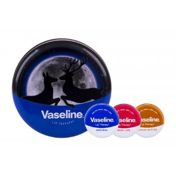Vaseline Lip Therapy zestaw Balsam do ust 20 g + Balsam do ust 20 gRosy Lips + Balsam do ust 20 Original + Metalowy słoiczek dla kobiet Cocoa Butter