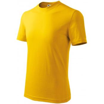 Prosta koszulka dziecięca, żółty, 146cm / 10lat