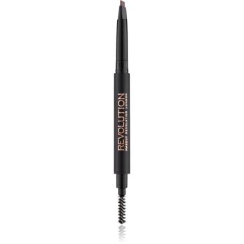 Makeup Revolution Duo Brow Definer precyzyjny ołówek do brwi odcień Medium Brown 0.15 g