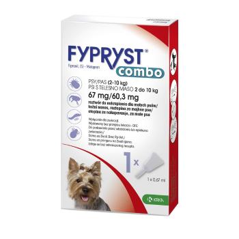 KRKA FYPRYST Combo roztwór do nakrapiania dla psów 2-10 kg