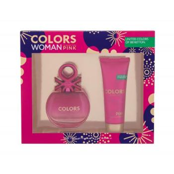 Benetton Colors de Benetton Pink zestaw Edt 80 ml + Mleczko do ciała 75 ml dla kobiet