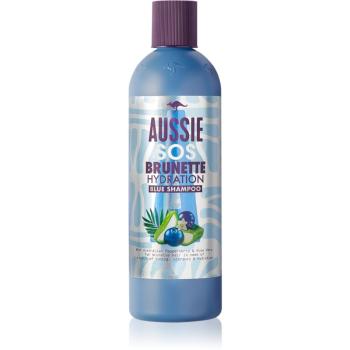 Aussie Brunette Blue Shampoo szampon nawilżający dla ciemnych włosów 290 ml