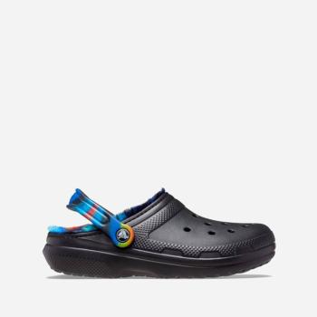 Klapki Crocs Classic Lined Spray Dye Clog 208045 BLACK/MULTI