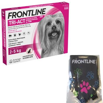 FRONTLINE Tri-Act XS (2-5 kg) 3 pipetki + Chustka bandana GRATIS