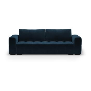 Ciemnoniebieska aksamitna rozkładana sofa Milo Casa Luca