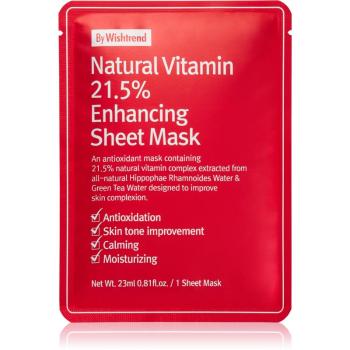 By Wishtrend Natural Vitamin maska wzmacniająca w płacie 23 ml