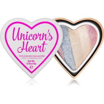 I Heart Revolution Unicorns prasowany rozświetlacz odcień Unicorn’s Heart 10 g