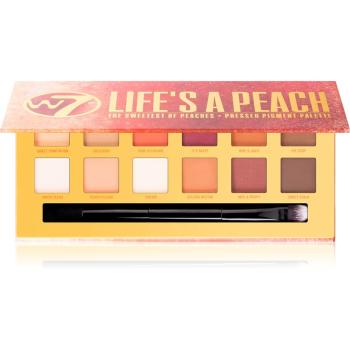 W7 Cosmetics Life's a Peach paleta cieni do powiek z matowym wykończeniem 9.6 g