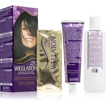 Wella Wellaton Permanent Colour Crème farba do włosów odcień 2/0 Black