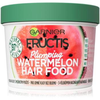 Garnier Fructis Watermelon Hair Food maseczka do włosów cienkich i delikatnych 390 ml