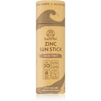 Suntribe Sports Zinc Stick sztyft ochronny na wrażliwe miejsca SPF 30 Mud Tint 30 g