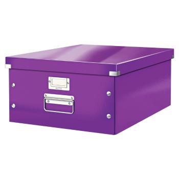 Fioletowe pudełko do przechowywania Leitz Universal, dł. 48 cm