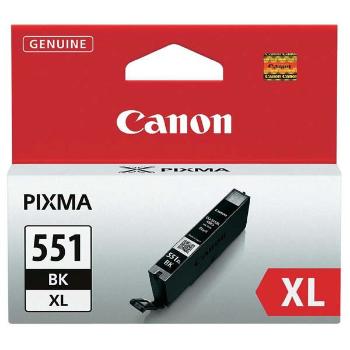 Canon originální ink CLI551BK XL, black, 1130str., 11ml, 6443B001, high capacity, Canon PIXMA iP7250, MG5450, MG6350, MG7550