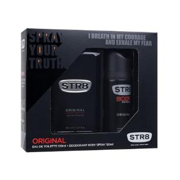 STR8 Original zestaw Edt 100ml + 150ml deodorant dla mężczyzn Uszkodzone pudełko