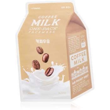 A´pieu One-Pack Milk Mask Coffee maseczka płócienna o działaniu nawilżajaco-rewitalizującym 21 g