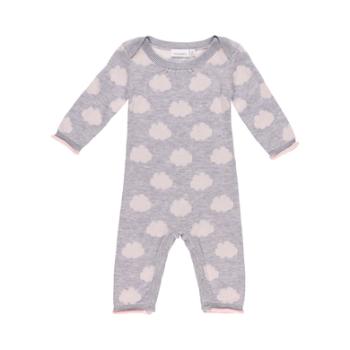 noukie Girl 's Overall Cocon grey and pink's Overall