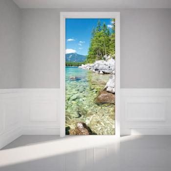 Adhezynja naklejka na drzwi Ambiance Crystal Lake, 83x204 cm