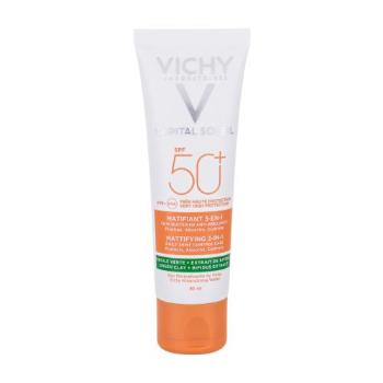 Vichy Capital Soleil Mattifying 3-in-1 SPF50+ 50 ml preparat do opalania twarzy dla kobiet Uszkodzone pudełko
