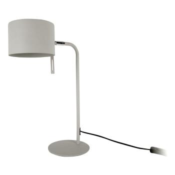 Szara lampa stołowa Leitmotiv Shell, wys. 45 cm