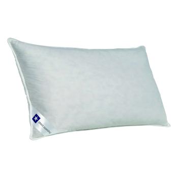 Biała poduszka z wypełnieniem z kaczego pierza Good Morning Duck, 40x80 cm