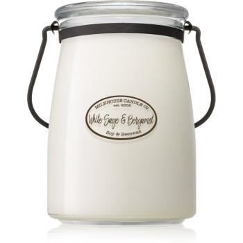 Milkhouse Candle Co. Creamery White Sage & Bergamot świeczka zapachowa Butter Jar 624 g
