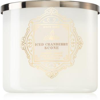 Bath & Body Works Iced Cranberry Scone świeczka zapachowa 411 g