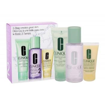 Clinique 3-Step Skin Care 2 zestaw 50ml Liquid Facial Soap Mild + 100ml Clarifying Lotion 2 + 30ml DDML dla kobiet