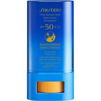 Shiseido Sun Care Clear Stick UV Protector WetForce pielęgnacja miejscowa z ochroną przeciwsłoneczną SPF 50+ 20 g