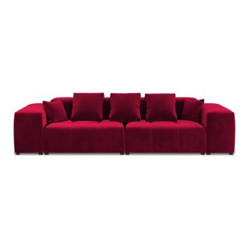 Czerwona aksamitna sofa 320 cm Rome Velvet - Cosmopolitan Design