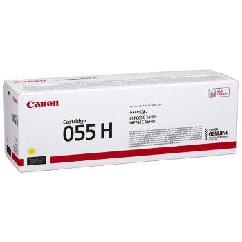 Canon originální toner 055YH, yellow, 5900str., 3017C002, high capacity, Canon MF742Cdw, MF744Cdw, MF746Cx, LBP663Cdw, LBP664Cx, O