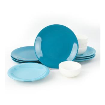 12-częściowy zestaw niebieskich ceramicznych naczyń My Ceramic Degrade