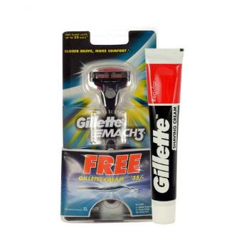 Gillette Mach3 zestaw Mach3 + 30g Shaving Cream dla mężczyzn